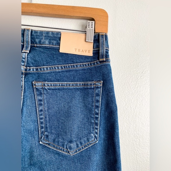 🔥TRAVE Revolve Irina Slim Wonderwall Jeans High Mid Rise Ankle Classic USA 26 - Picture 5 of 12